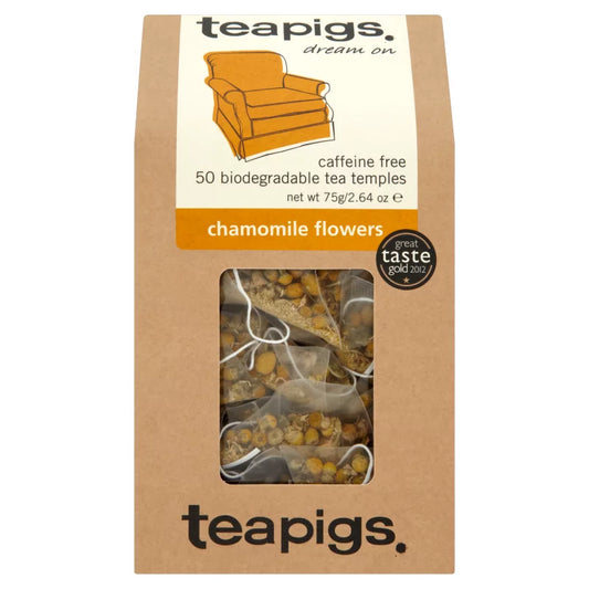 Teapigs Chamomile Flowers Tea (50 Tea Temples)