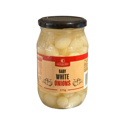 Sandhurst Baby White Onions 375g