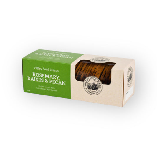 Valley Produce Company Rosemary, Raisin and Pecan Crisps 150g