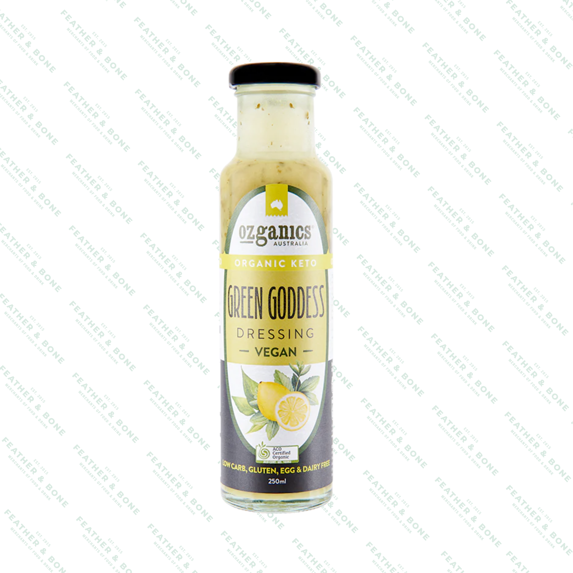 OZGANICS, organic green goddess dressing 250ML OZGANICS, organic green goddess dressing 250ML