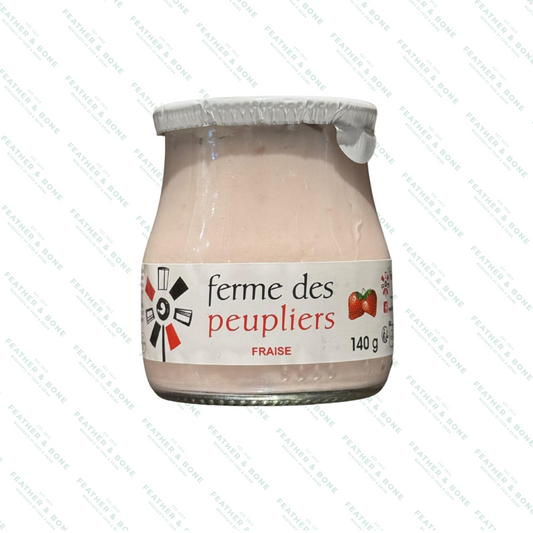 PEUPLIERS, strawberry yoghurt 140G