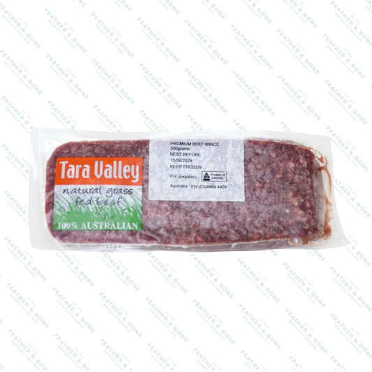 Tara Valley Grass Fed Minced Beef 500g (Frozen)
