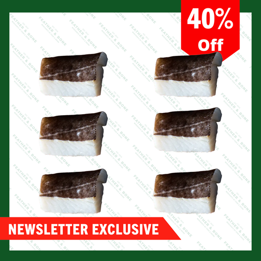 U.S Black Cod Skin on Fillet Pin-Bone 200G in x 6 (Frozen) (Online Exclusive)