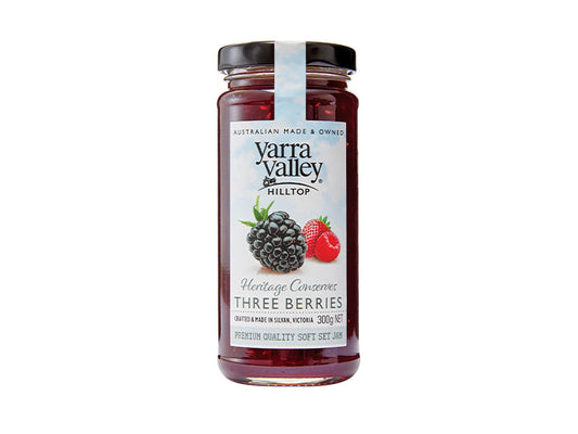 Yarra Valley Hilltop Three Berries Jam 300G