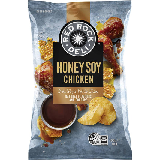Red Rock Deli Potato Chips - Honey Soy Chicken 165g