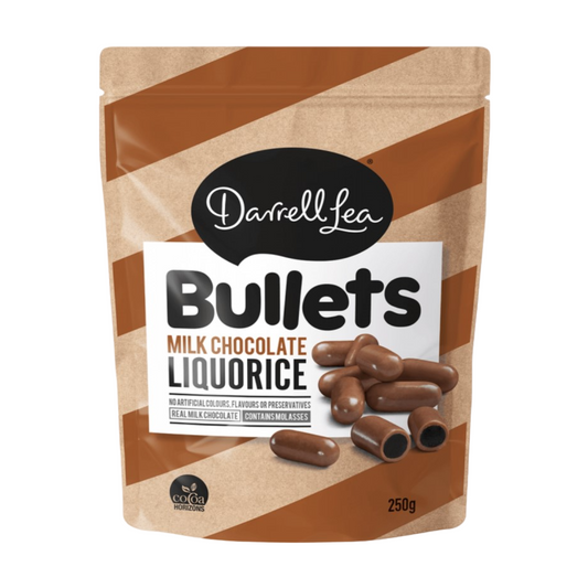 Darrell Lea Chocolate Liquorice Bullets 204g