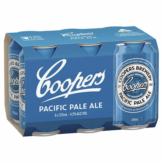 Coopers Brewery Pacific Pale Ale 375ml (6 cans)