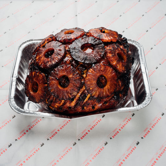 Cooked Pineapple Honey Glazed Ham Bundle(Feeds 10-12 People)