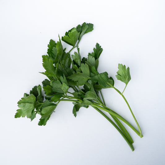 A few sprigs of Flat Parsley.