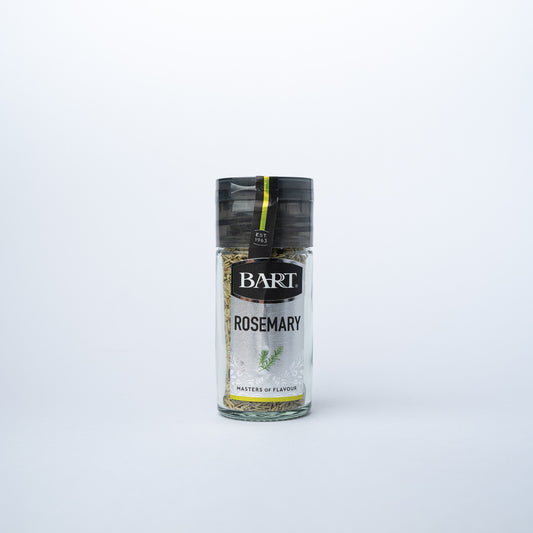A glass jar of Bart Rosemary 23g.