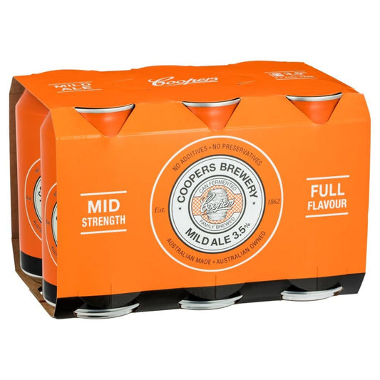 Coopers Brewery Mild Ale 3.5% 375ml (6 cans)