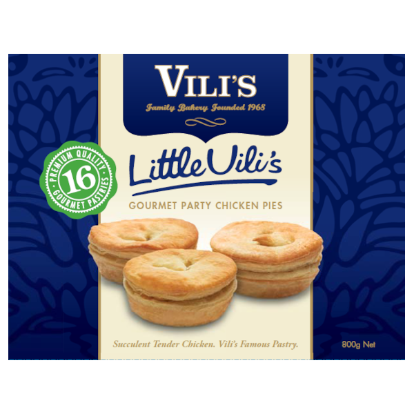 Little Vili's 16 Gourmet Party Pastries 800g (Frozen)