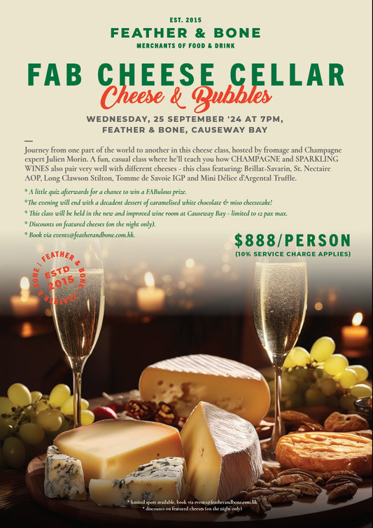 FAB CHEESE CELLAR - CHEESE & BUBBLES CLASS