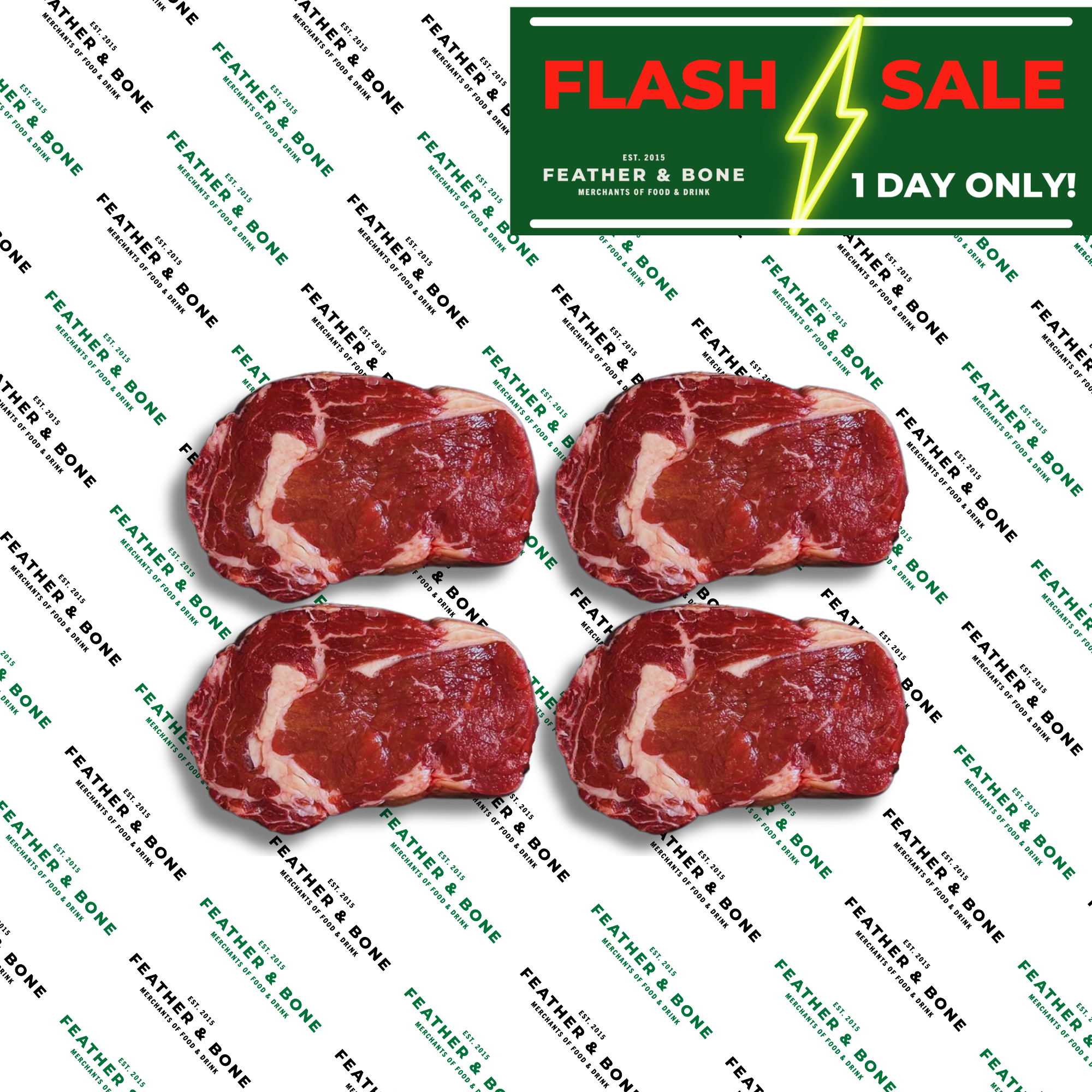 Australian Grass-fed Ribeye 250g x 4pcs (ONLINE EXCLUSIVE)