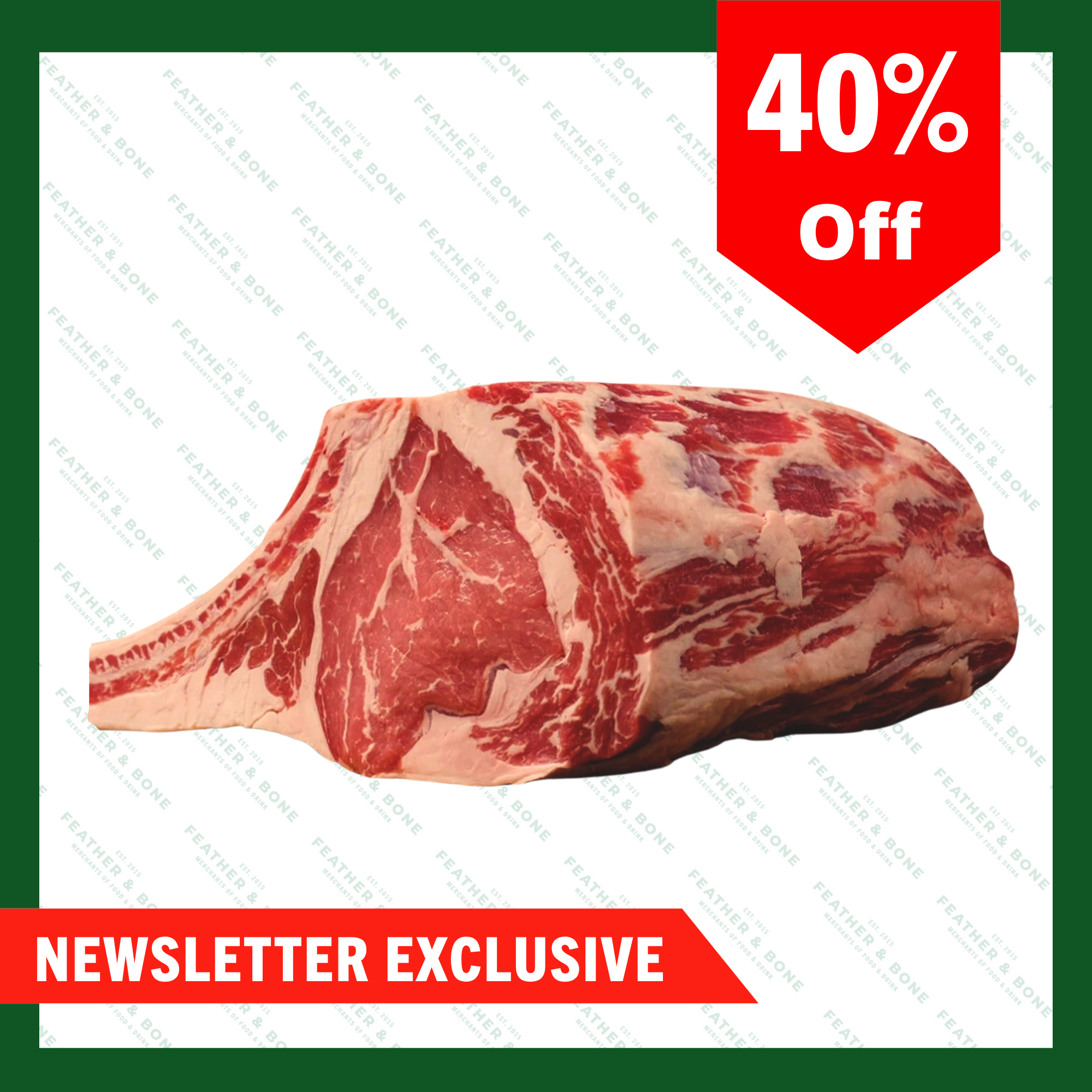 Australian Grass Fed Bone in Ribeye 800G-1KG x 4 (Chilled) (Online Exclusive)