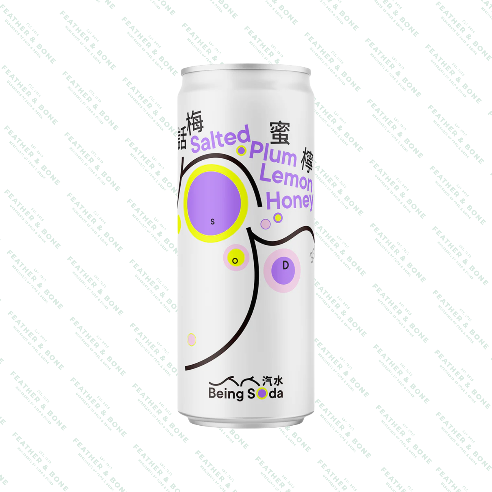 BEING SODA, salted plum lemon honey soda 330ML