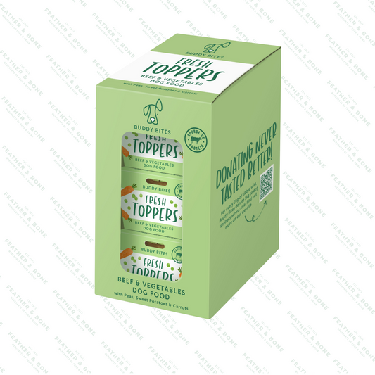 BUDDYBITES, beef toppers 80g x 3