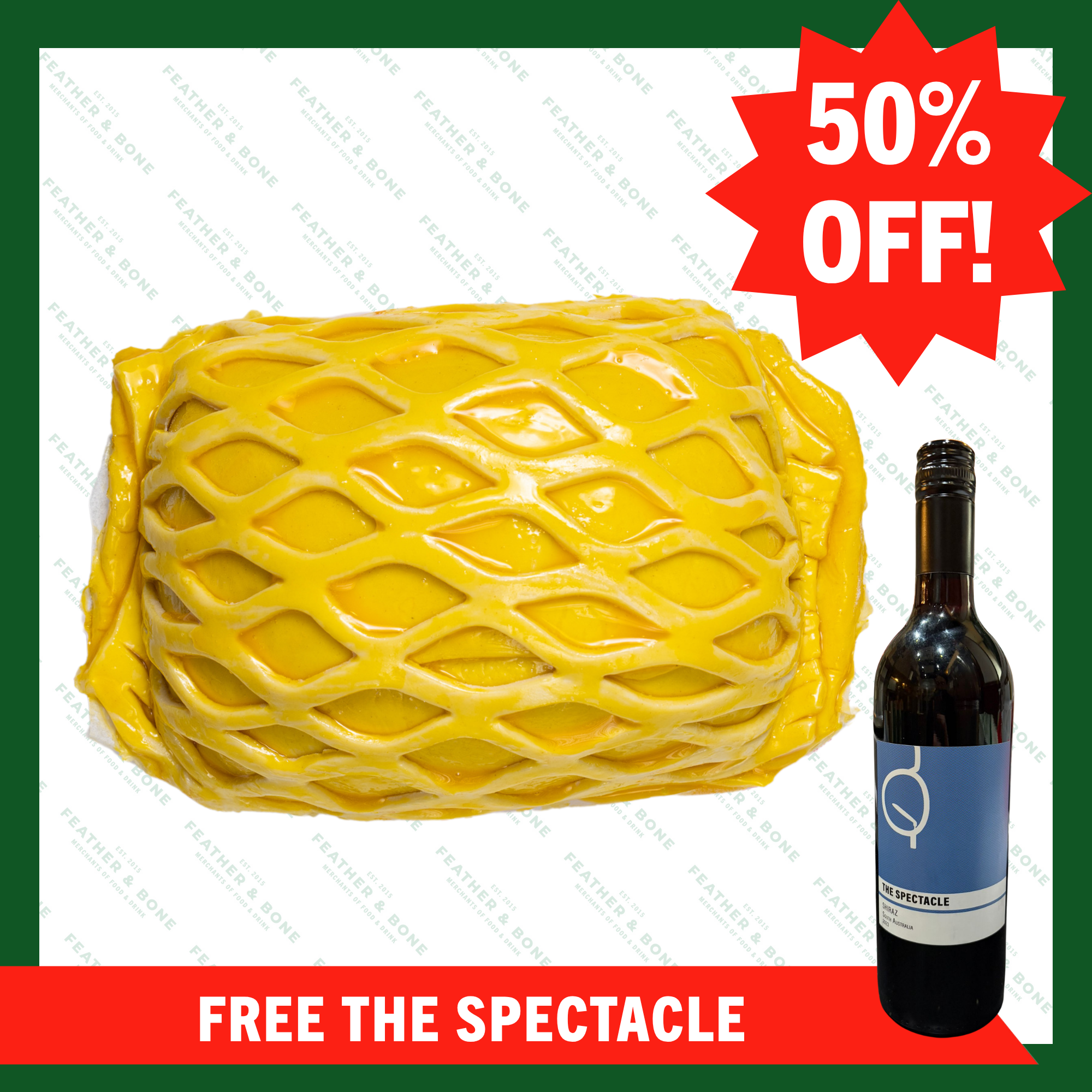 Beef Wellington 800g x 1 + The Spectacle Shiraz 750ml x 1