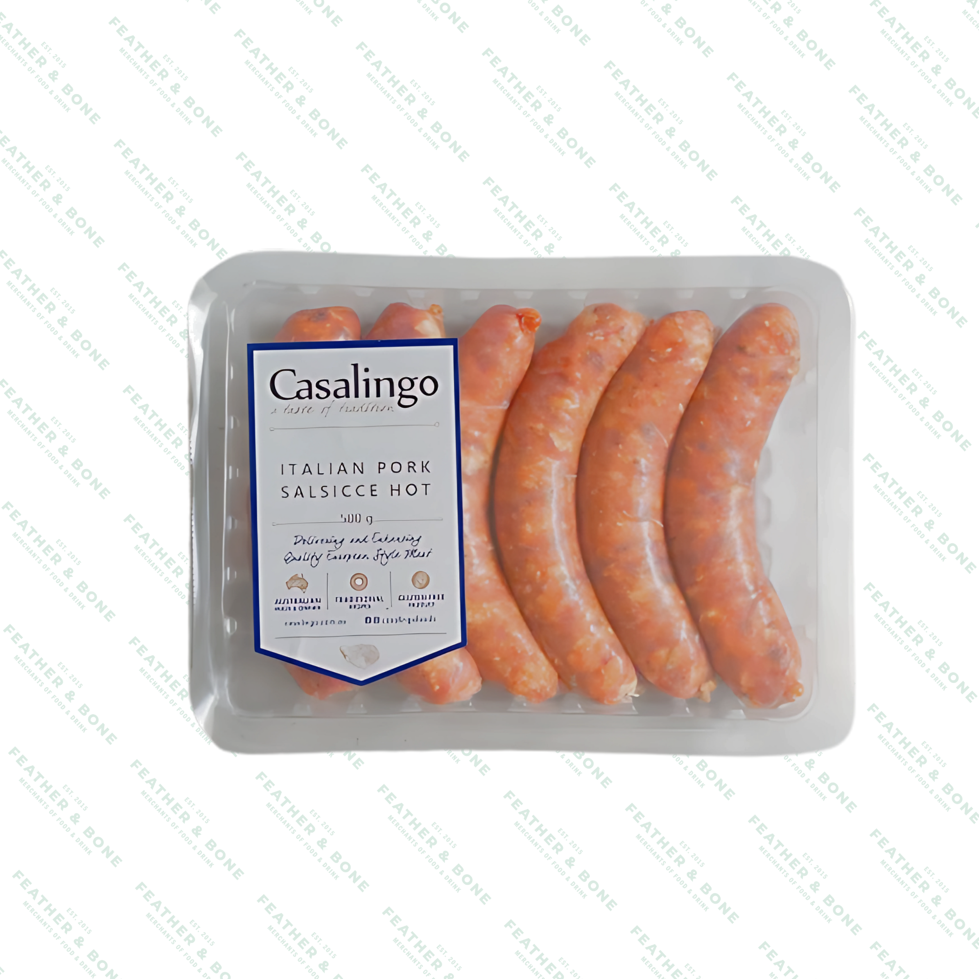 Casalingo Italian Pork Hot Sausage 500g