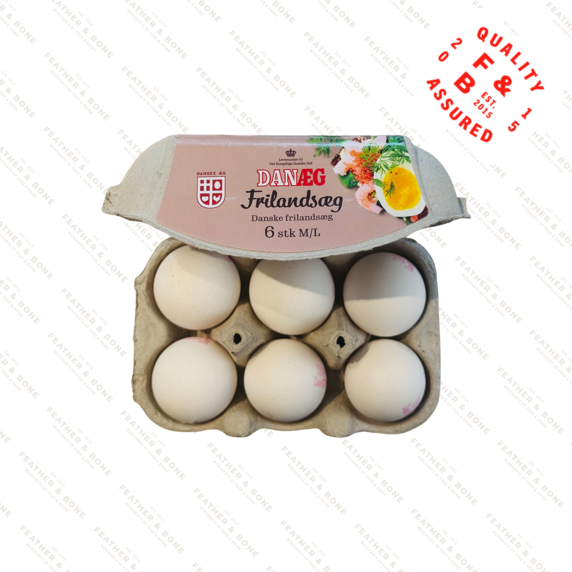 Danish Free Range Eggs (6pcs)