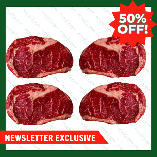 穀飼肋眼牛排 300克 x 4（冷藏）（線上專屬）