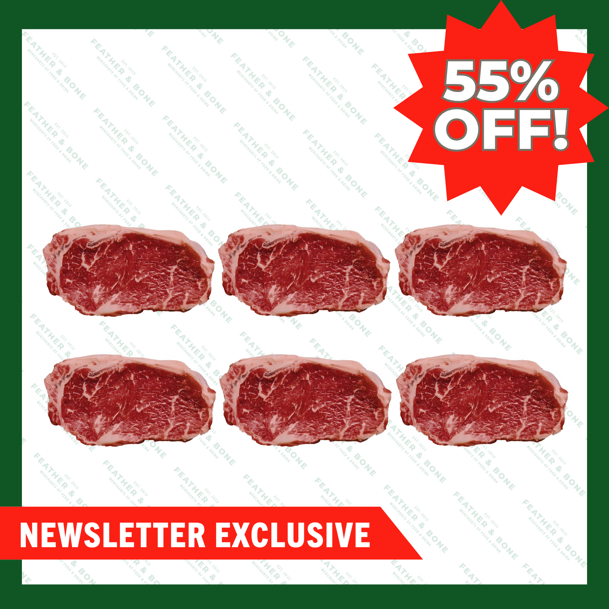 Australian, Grain Fed Sirloin 300g x 6 (Chilled) (Online Exclusive)