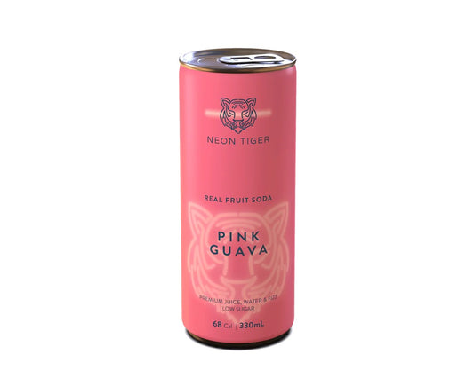 Neon Tiger, Pink Guava Soda 330ml (6cans)