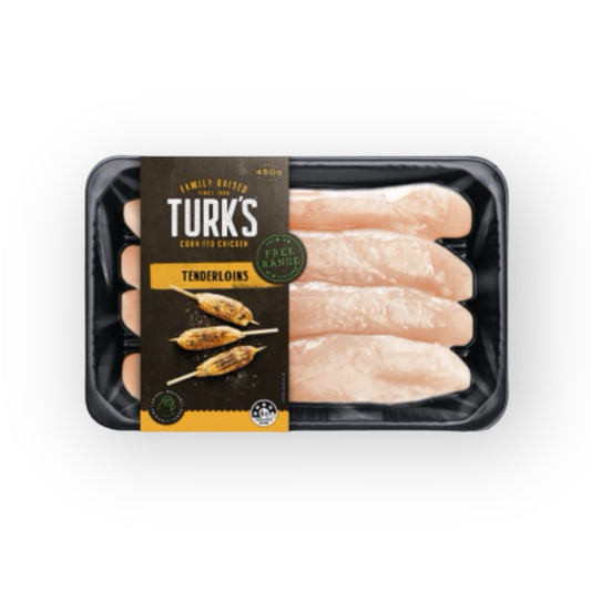 TURK'S Free Range Chilled Chicken Tenderloin Fillet 450g