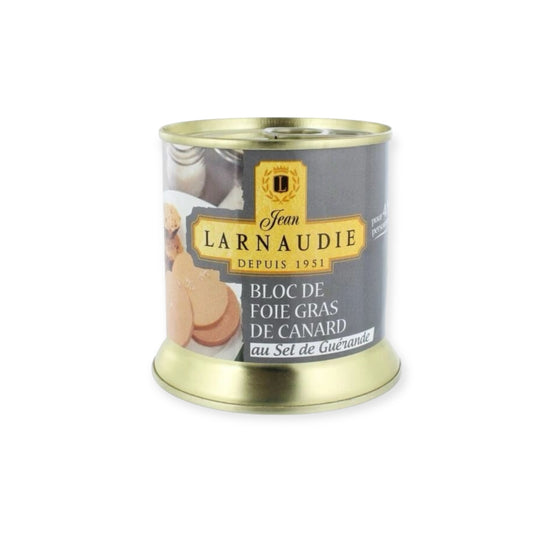 Jean Larnaudie Block of Duck Foie Gras with Guérande Salt 190g