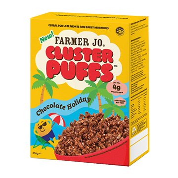 Farmer Jo Chocolate Holiday Cluster Puffs 350g