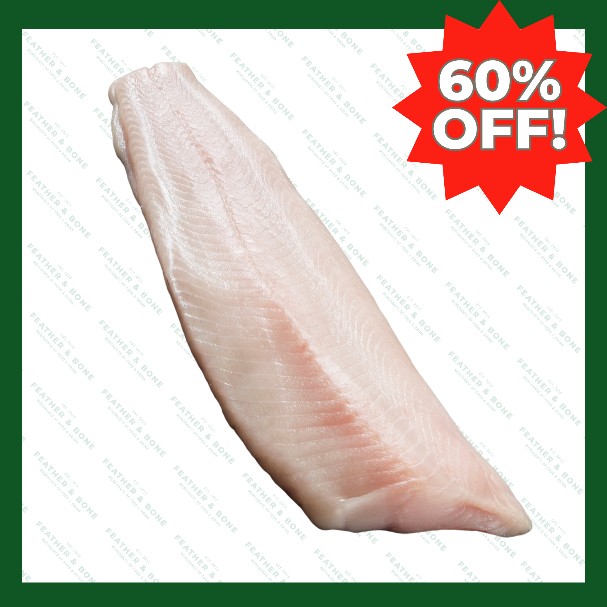 US, Black Cod 2 Whole Sides 180-200g x 10 (Frozen) (Online Exclusive)
