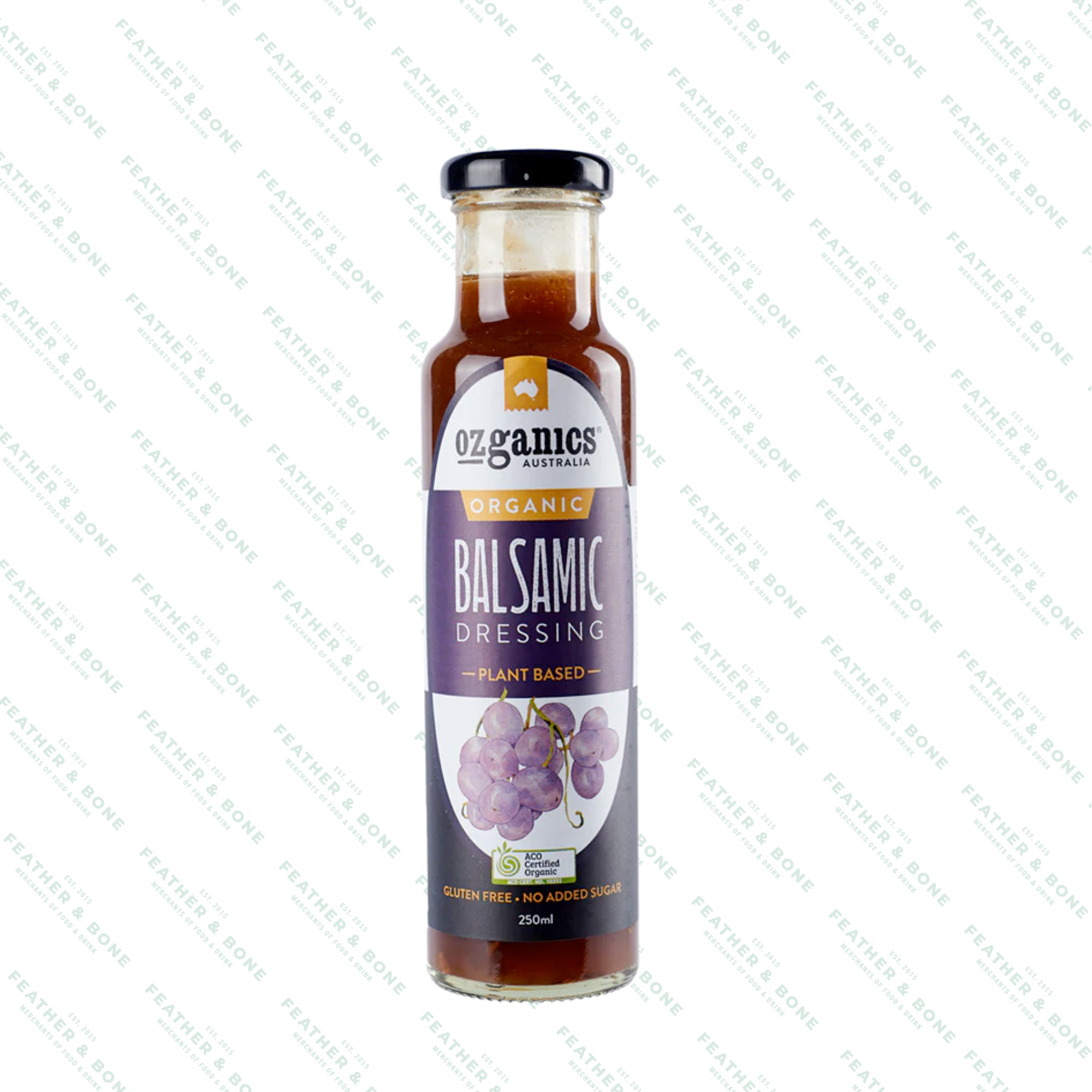 OZGANICS, organic balsamic dressing with olive oil 250ML