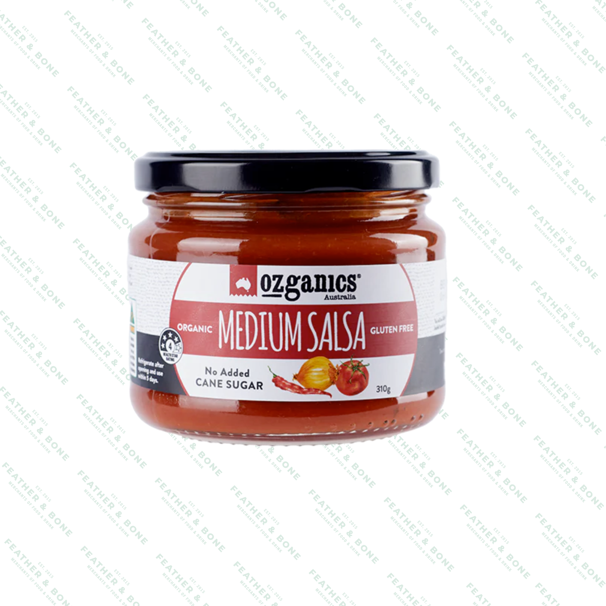 OZGANICS, organic medium salsa 310G