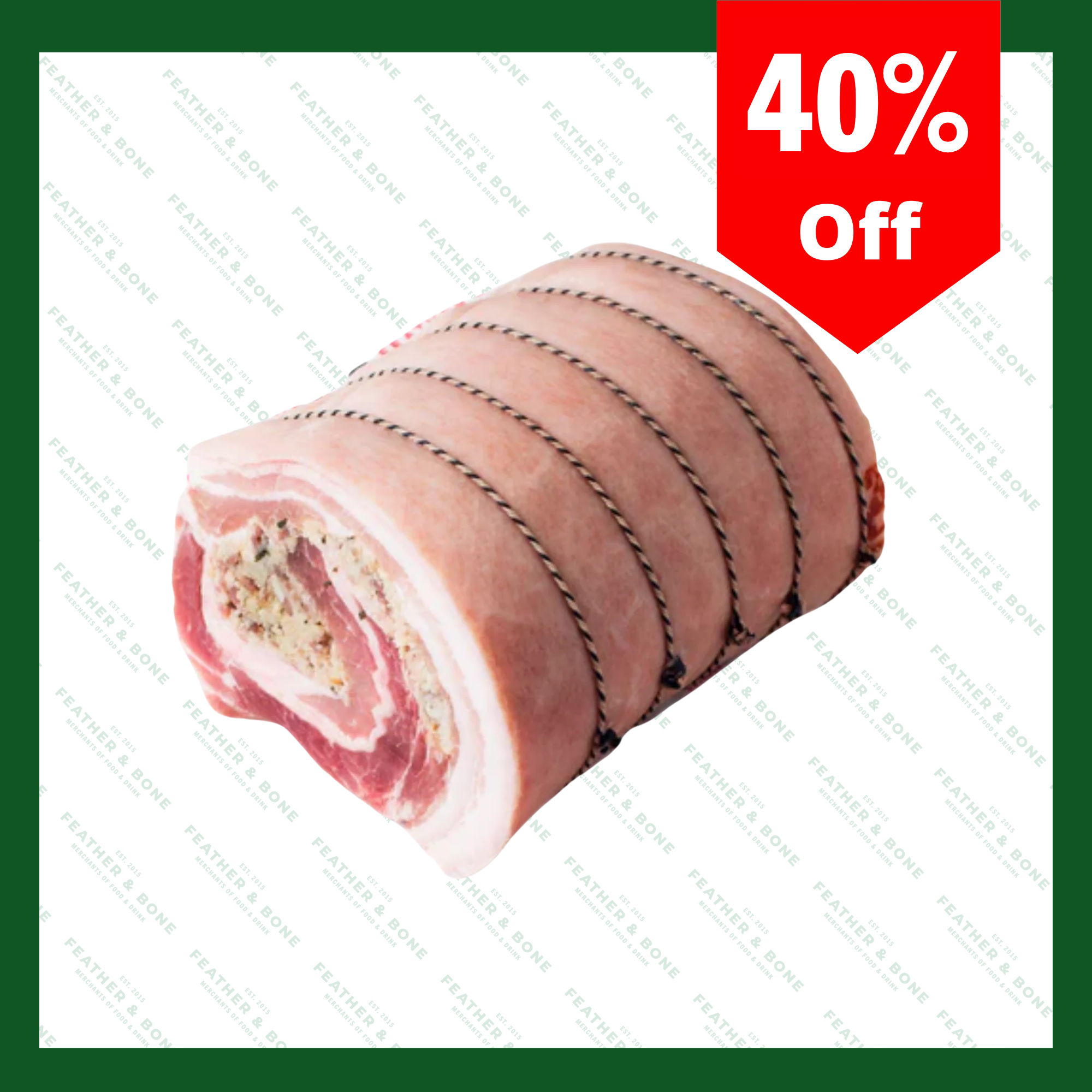 Hand rolled, Porchetta 3KG (Chilled) (Online Exclusive) *2 day prep time*