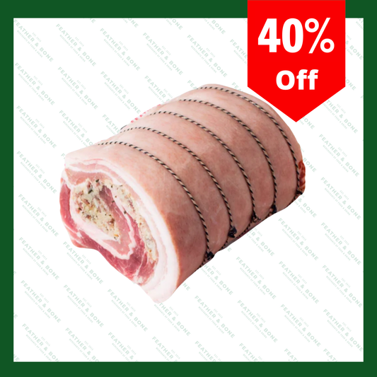 Hand rolled, Porchetta 3KG (Chilled) (Online Exclusive) *2 days prep time*