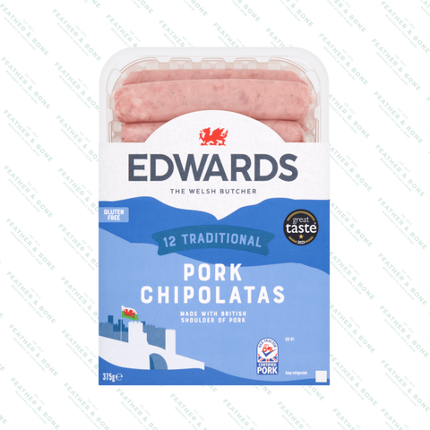 EDWARDS, Pork Chipolatas (FROZEN)