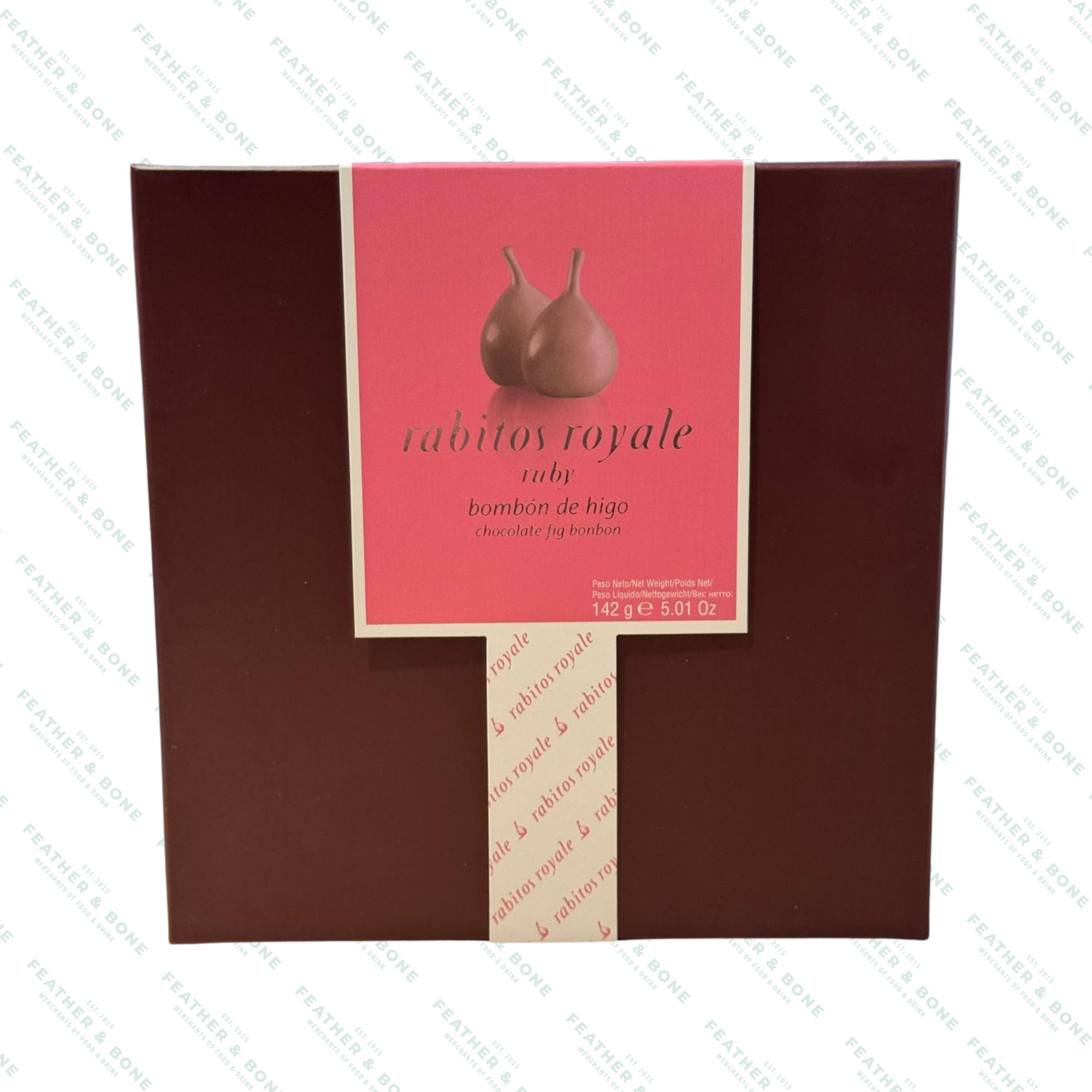 RABITOS ROYALE, ruby chocolate covered fig bonbons 8PCS 142G