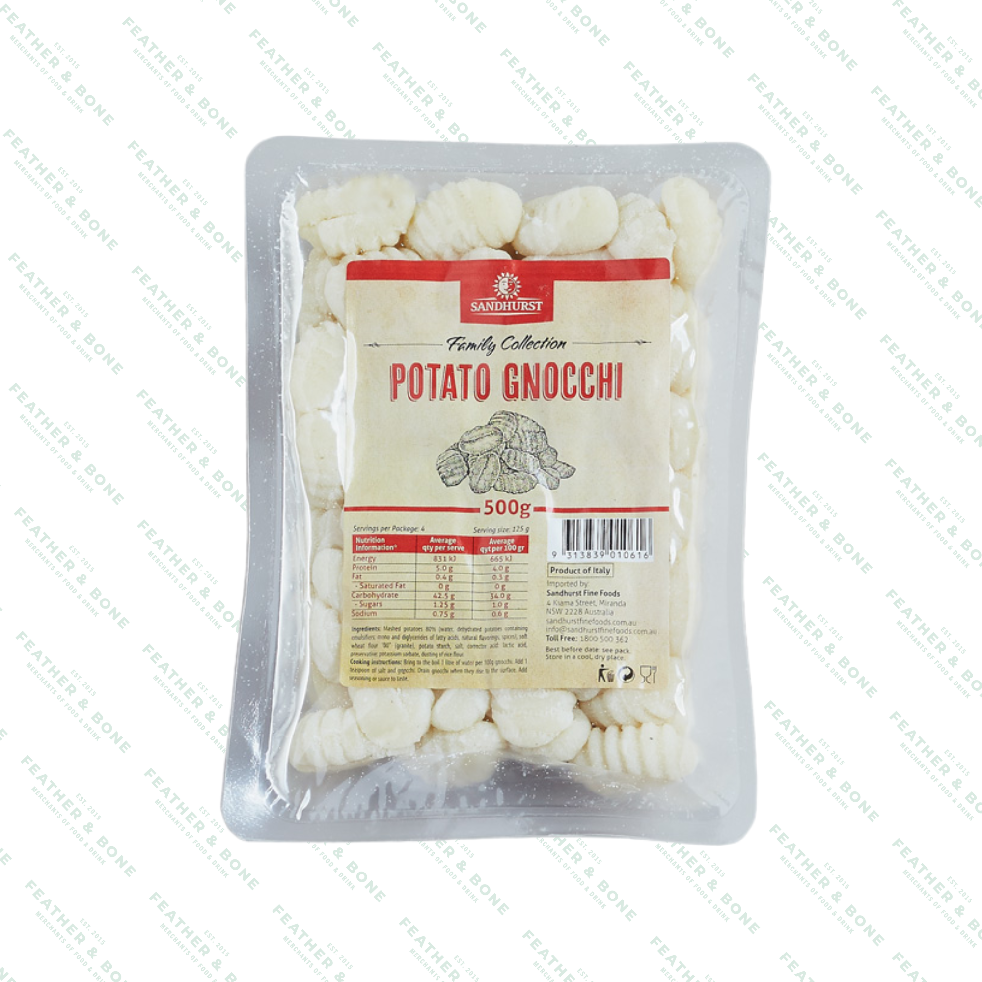 SANDHURST, gnocchi potato trays 500G