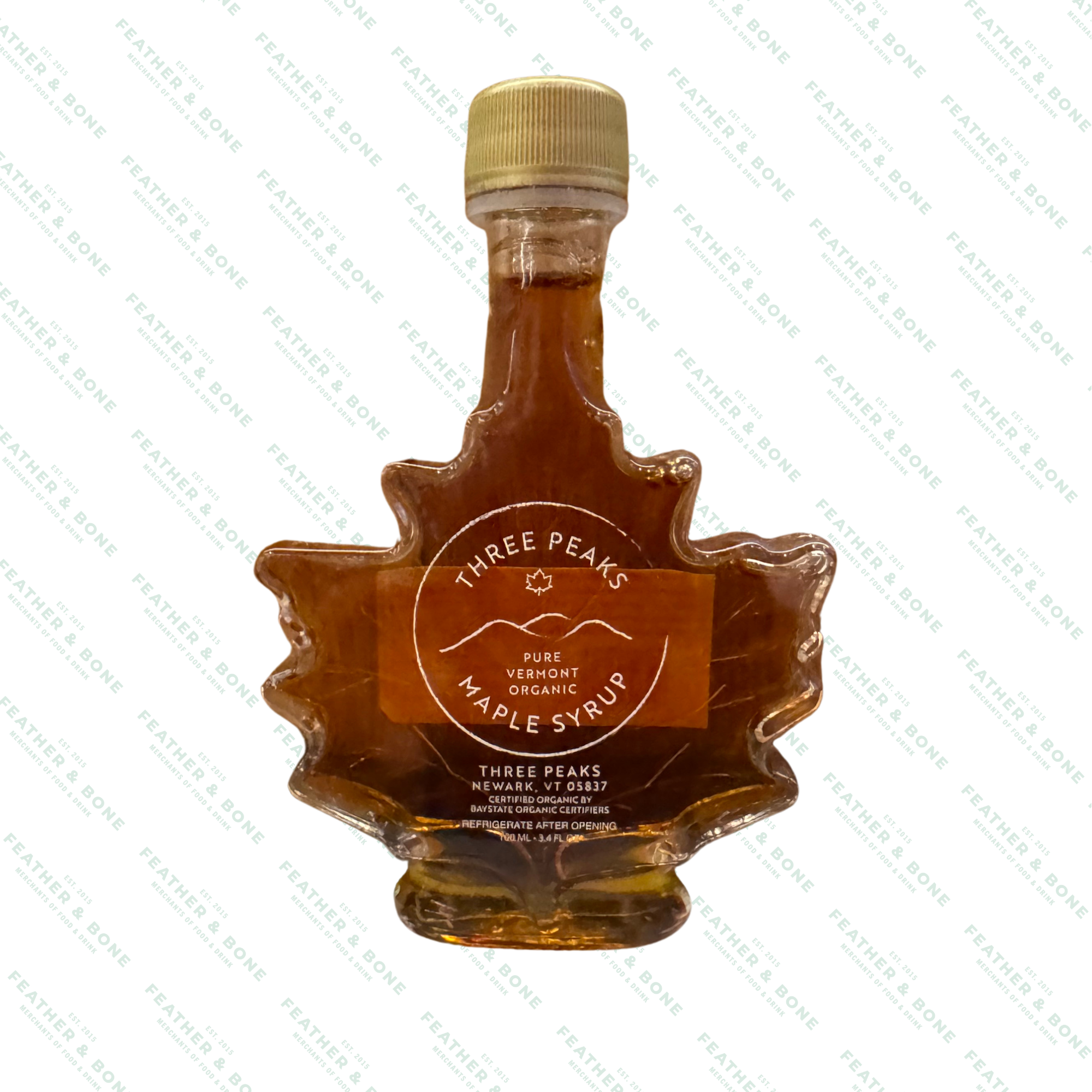 VERMONT THREE PEAKS, maple syrup 3.4oz