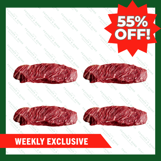 WEEKLY DEAL! Australian, Grain Fed Hanger 400g x 4 (Chilled) (Online Exclusive)