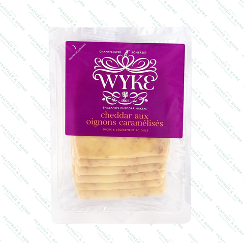 WYKE, sliced caramelized onions cheddar (6 slices) 156G