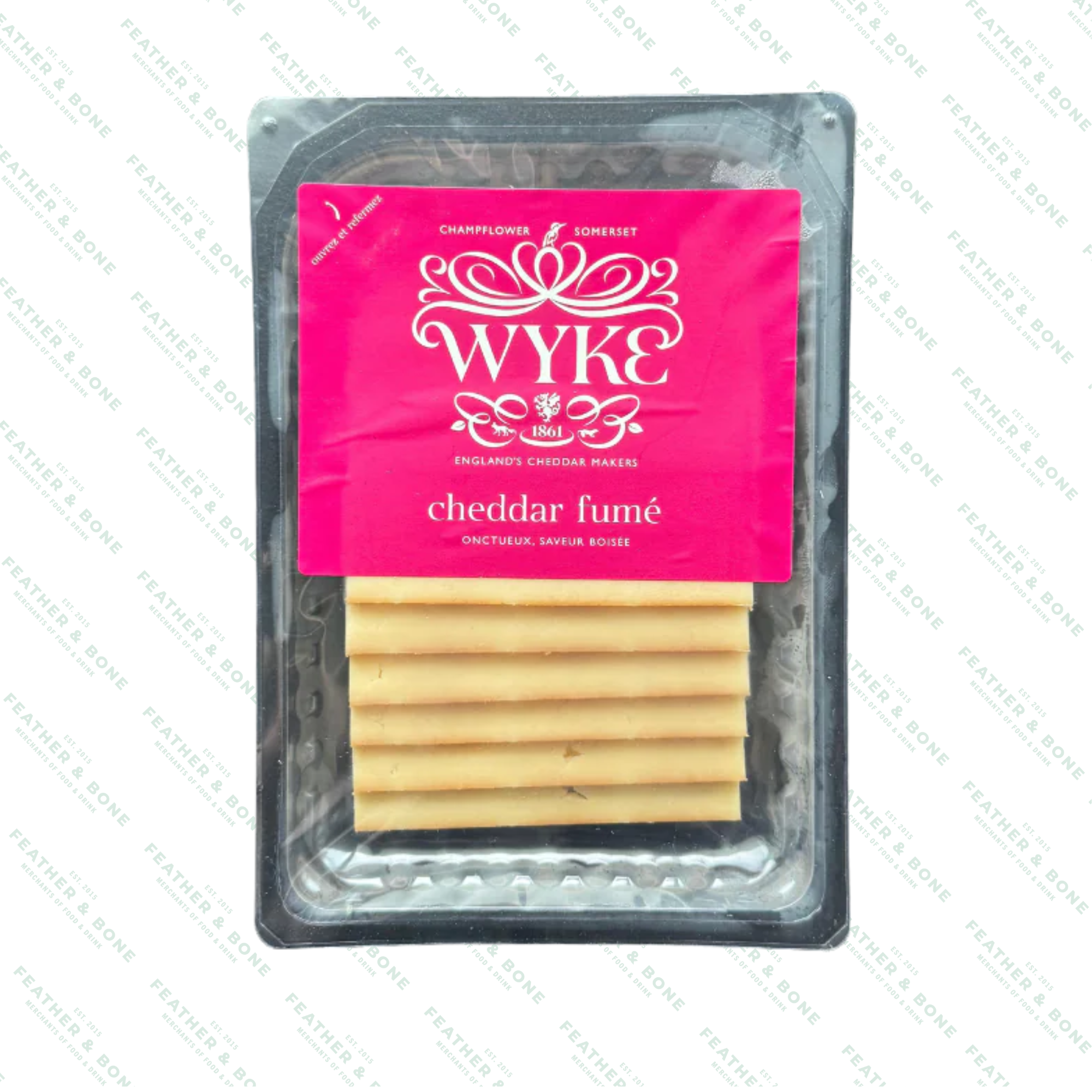 WYKE, sliced smoked cheddar (6 slices) 156G