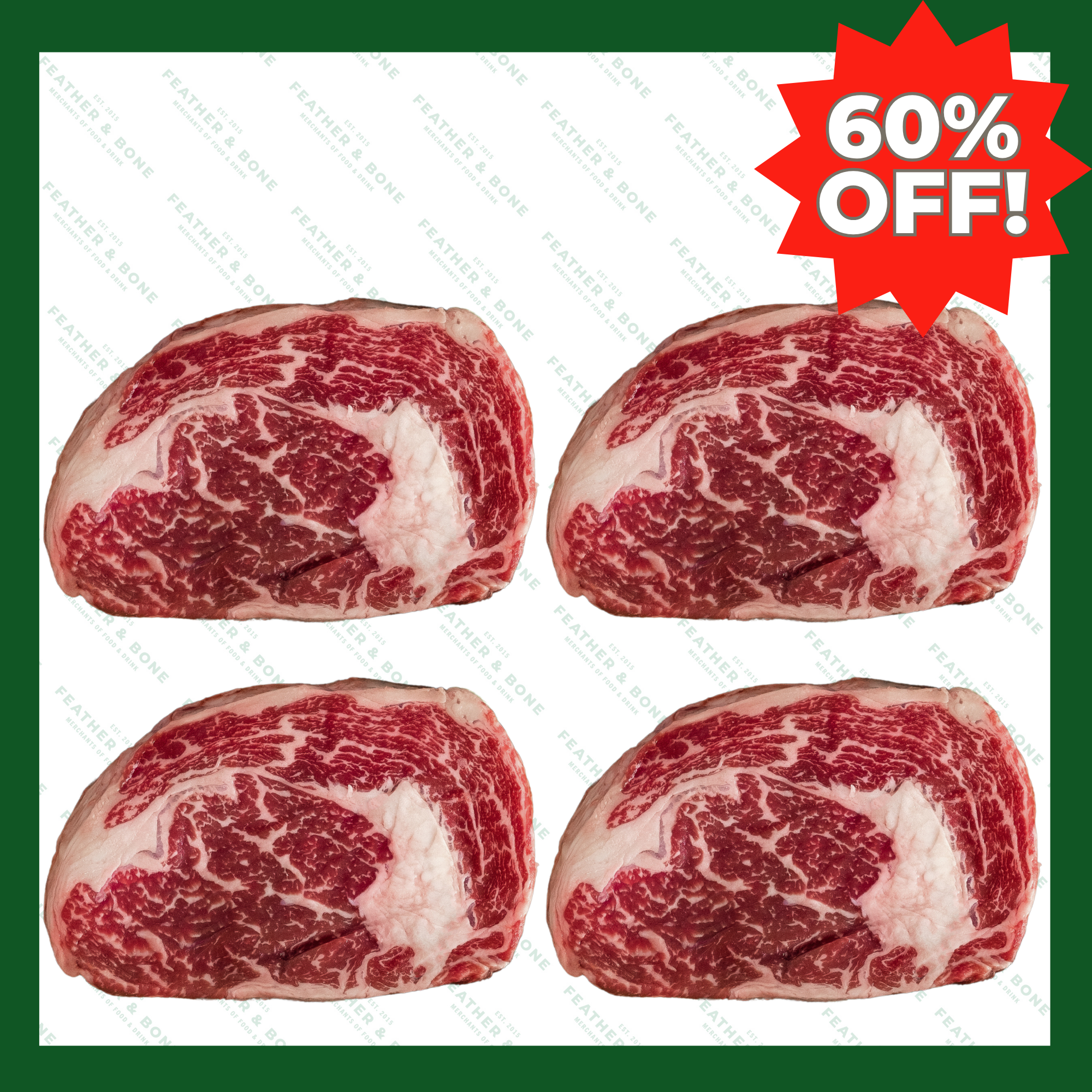 Australian, M4-5 Wagyu Ribeye 350g x 4 (Chilled) (Online Exclusive)