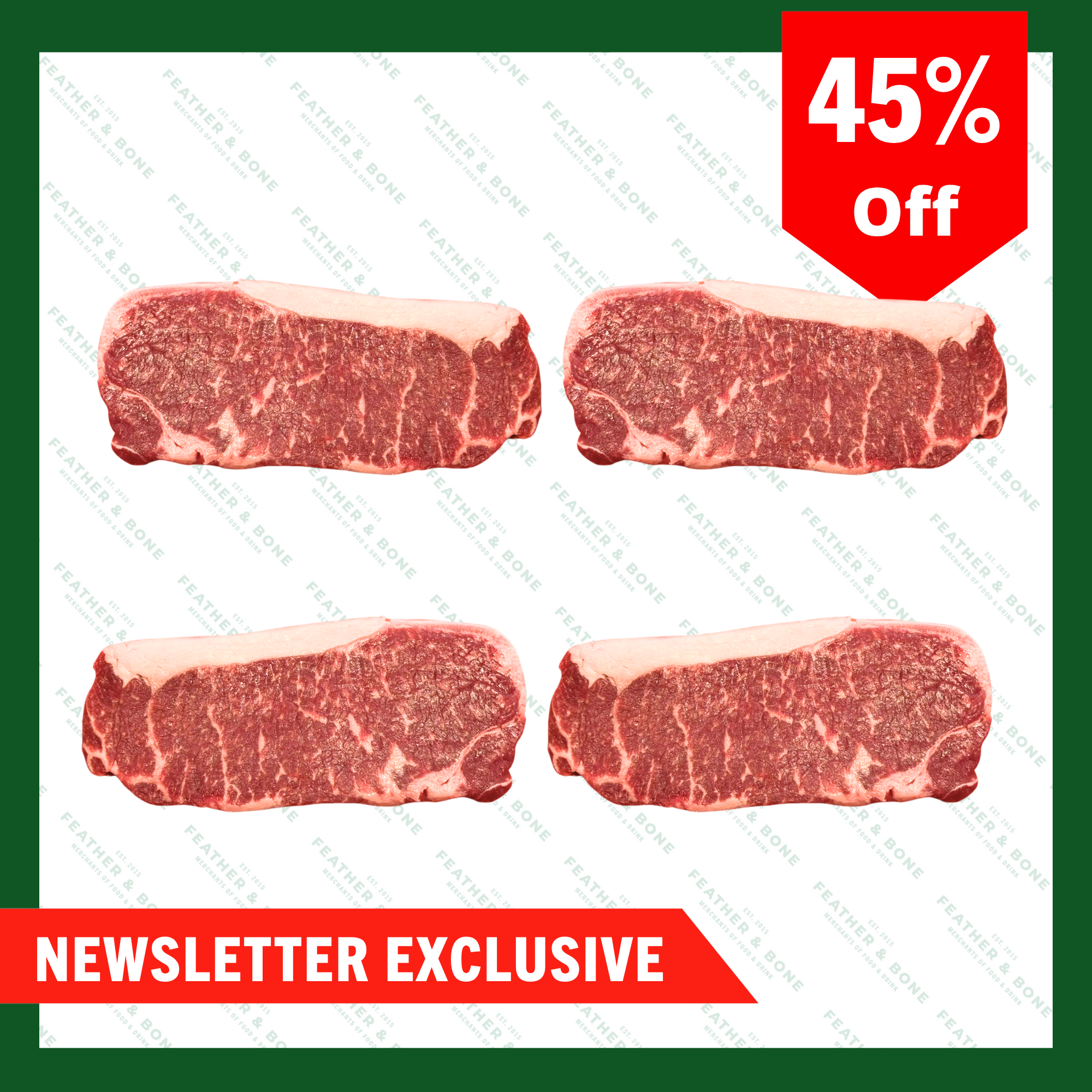 Australian Wagyu Sirloin M4-5 350g x 4 (Chilled ) (Online Exclusive)