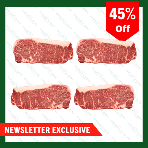 Australian Wagyu Sirloin M4-5 350g x 4 (Chilled ) (Online Exclusive)