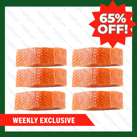 WEEKLY DEAL! Norweigian, Salmon Fillet 180 - 200g x 6 (Chilled) (Online Exclusive)
