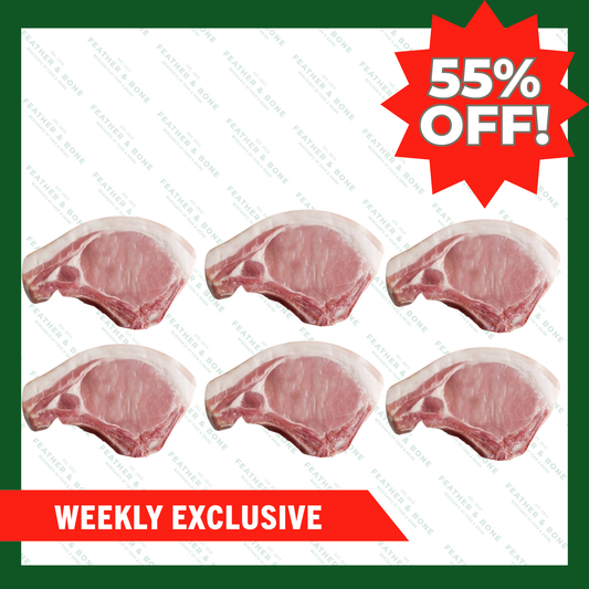 WEEKLY DEAL! Australian Pork Loin 250g x 6 (Chilled) (Online Exclusive)