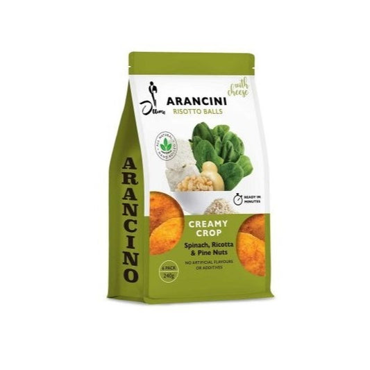 Ottimo Creamy Crop Spinach, Ricotta & Pint Nuts Arancini 40g (Frozen)