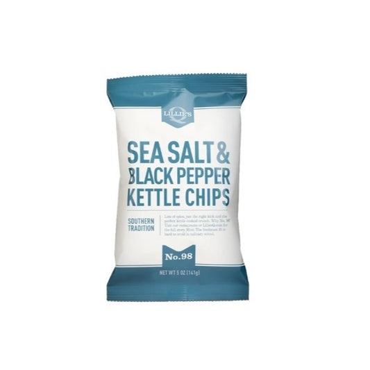 Lillie's Q Sea Salt & Black Pepper Kettle Chips 39g