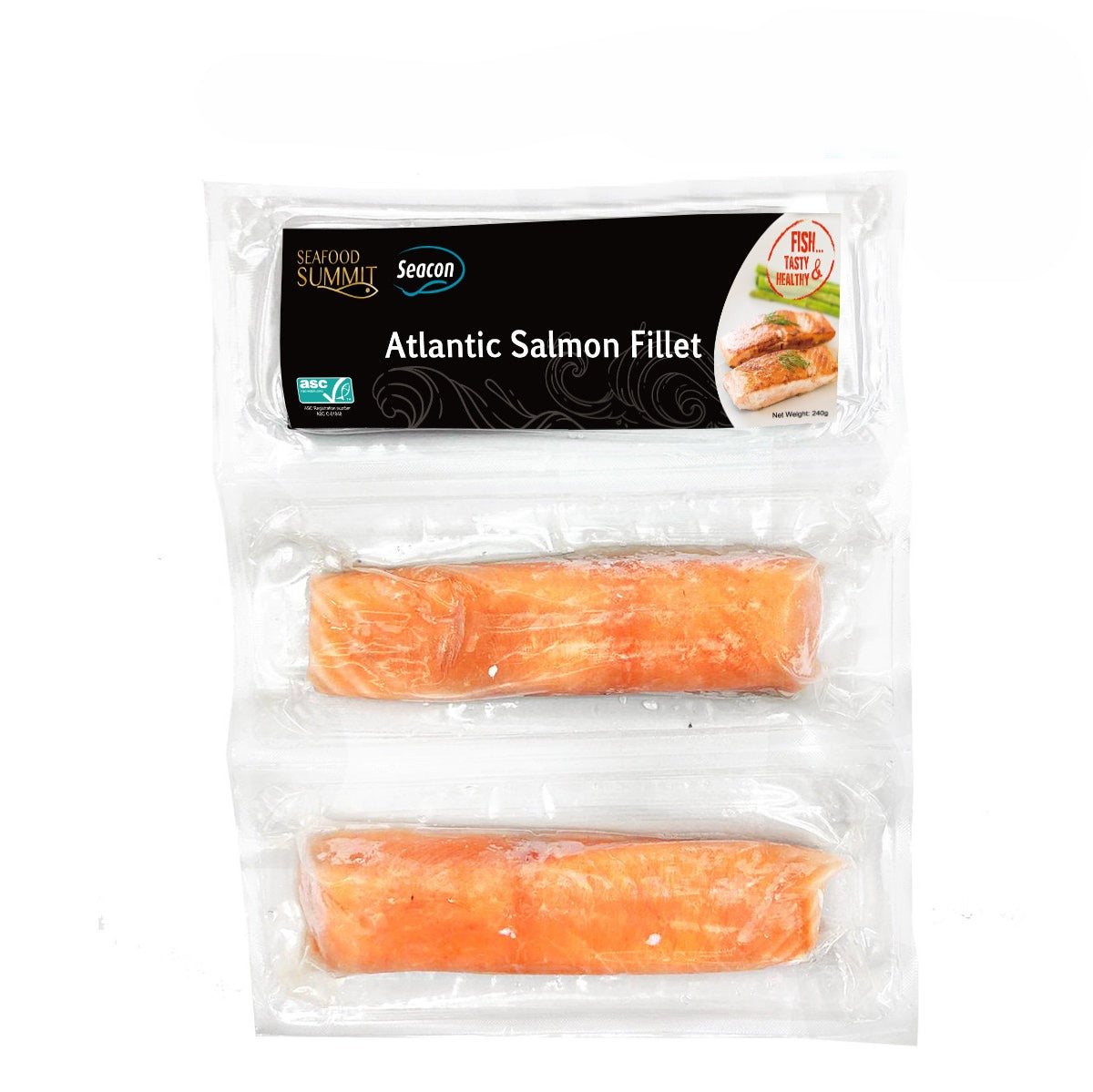 Norwegian ASC Salmon Fillet 240G 2PCS (Frozen)